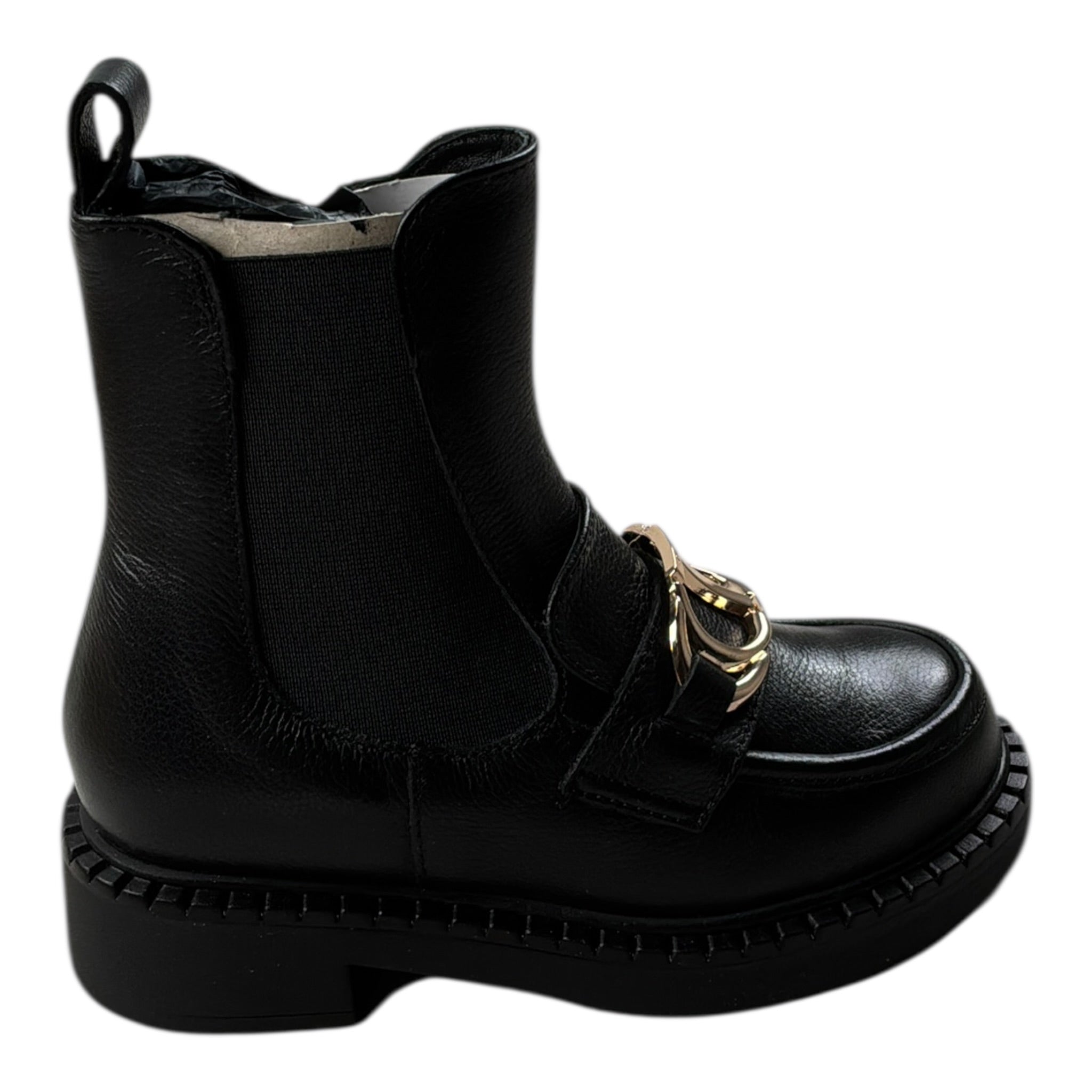 Twinset Stivale tinta unita con Applicazioni Nero per Bambina 252GCJ024 NERO TWINSET 