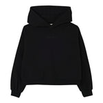 Twinset Felpa tinta unita con Cappuccio Nero per Bambina 252GJ2010 NERO TWINSET 