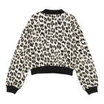 Twinset Felpa tinta unita con Fantasia Maculata Beige per Bambina 252GJ2023X BEIGE TWINSET 