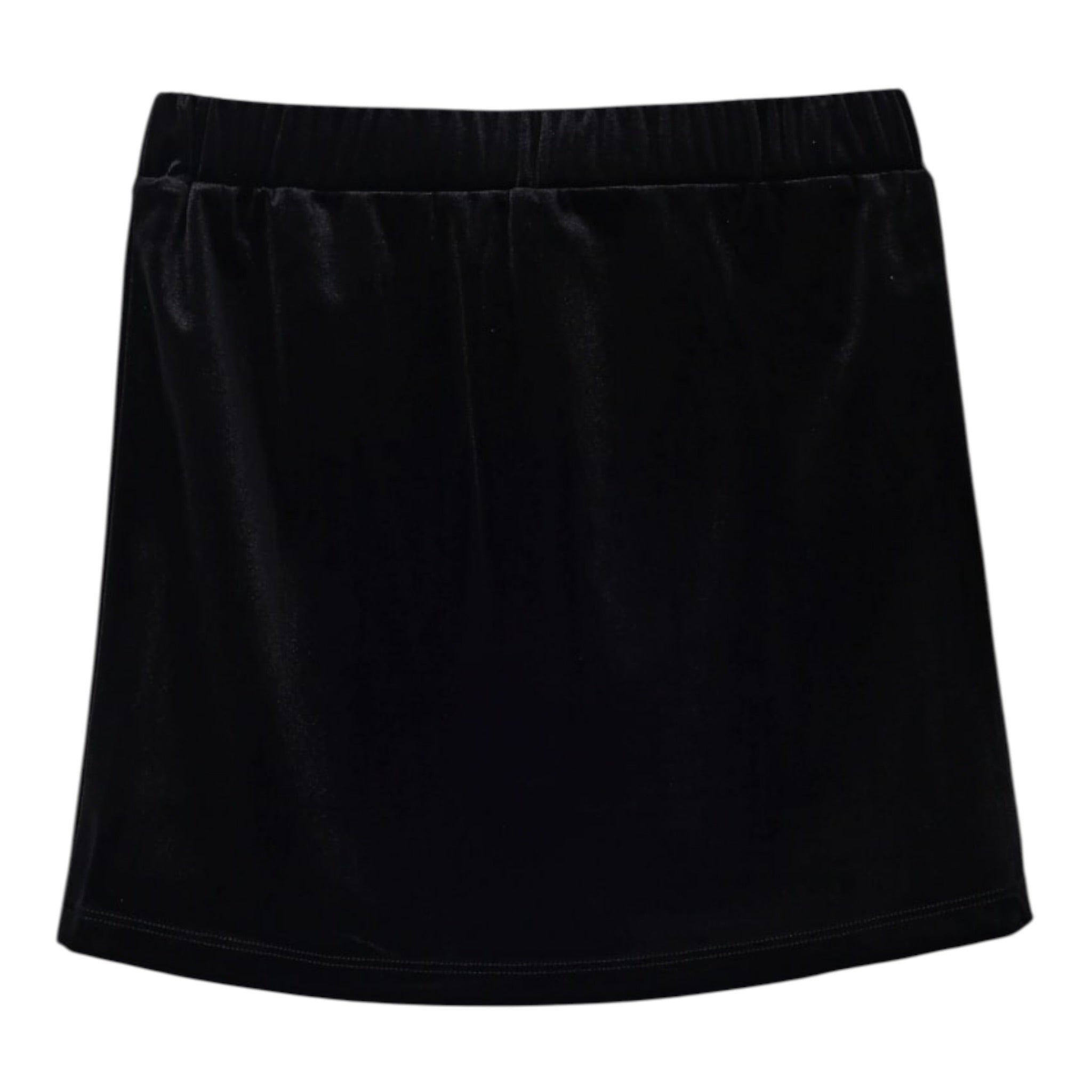 Twinset Gonna tinta unita In Velluto Nero per Bambina 252GJ2032X NERO TWINSET 