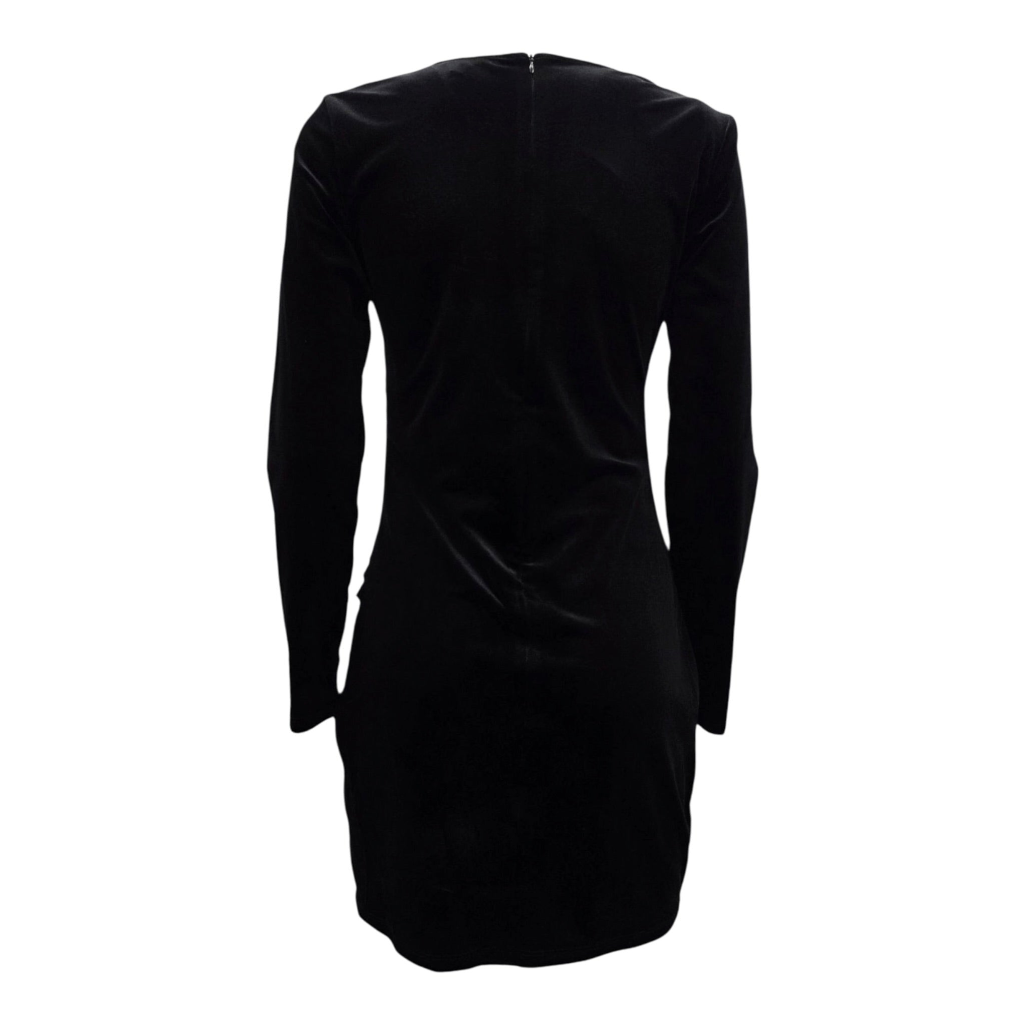 Twinset Abito Manica Lunga tinta unita In Camoscio Nero per Bambina 252GJ2035 NERO TWINSET 