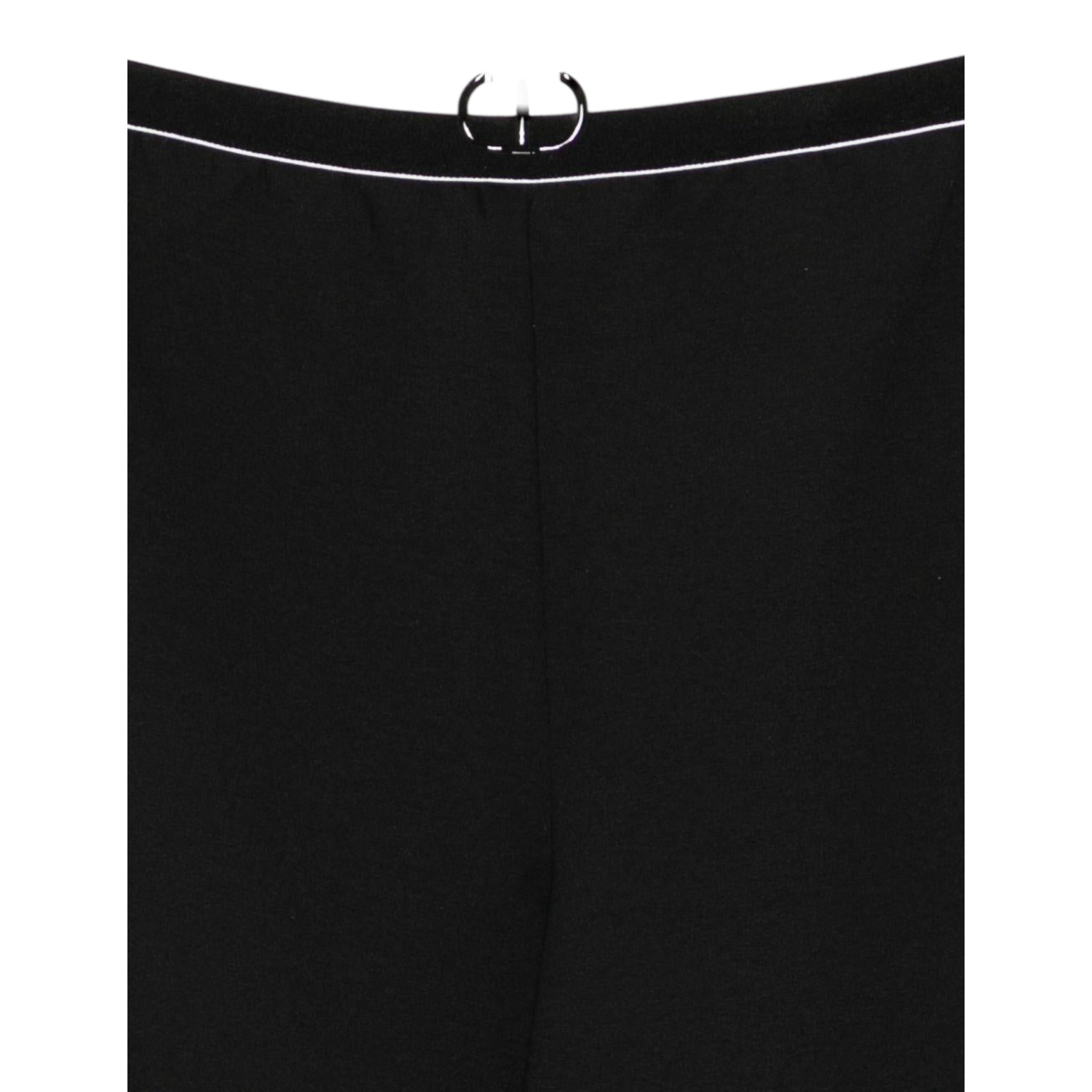 Twinset Pantalone tinta unita con Profili In Contrasto Nero per Bambina 252GJ2058 NERO TWINSET 