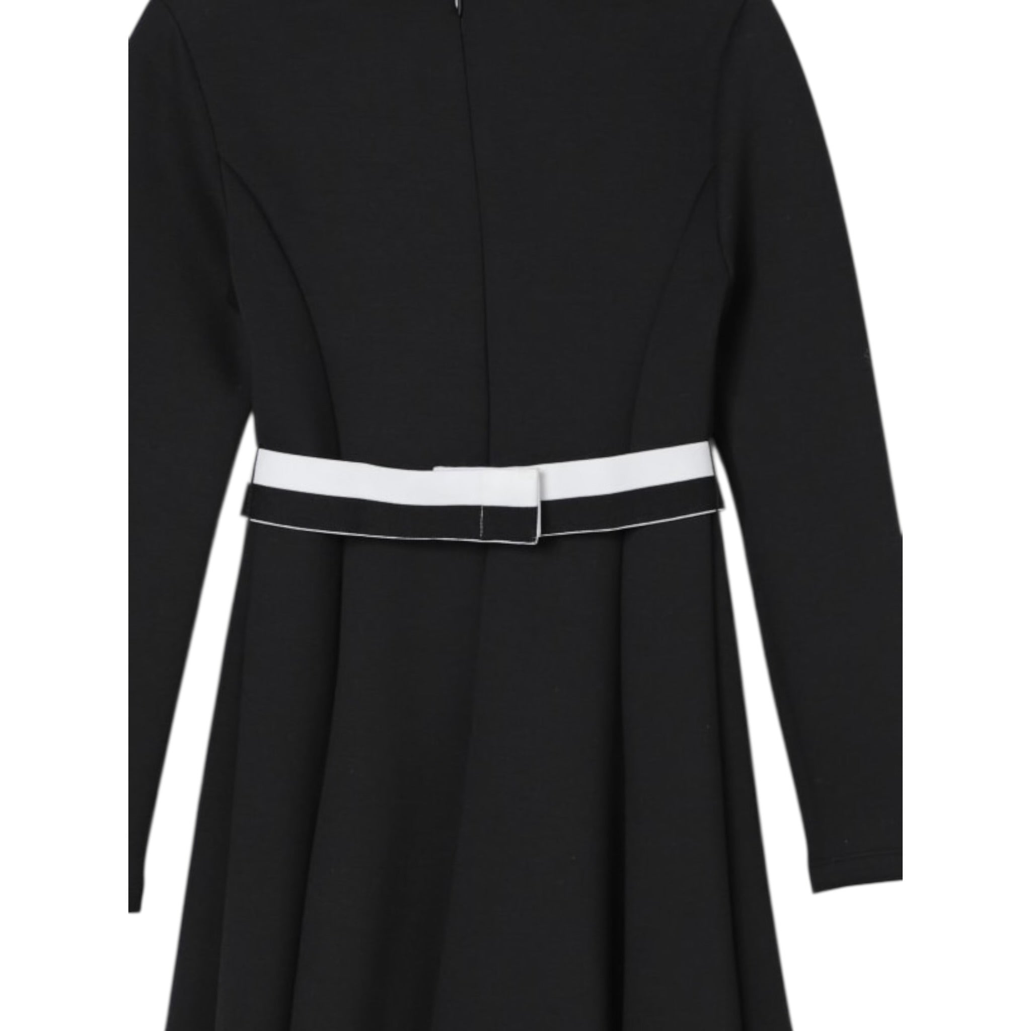 Twinset Abito tinta unita con Cintura Nero per Bambina 252GJ205B NERO TWINSET 