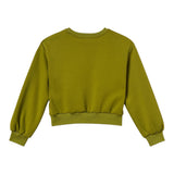 Twinset Maglia tinta unita con Borchie Verde per Bambina 252GJ205MXX VERDE TWINSET 