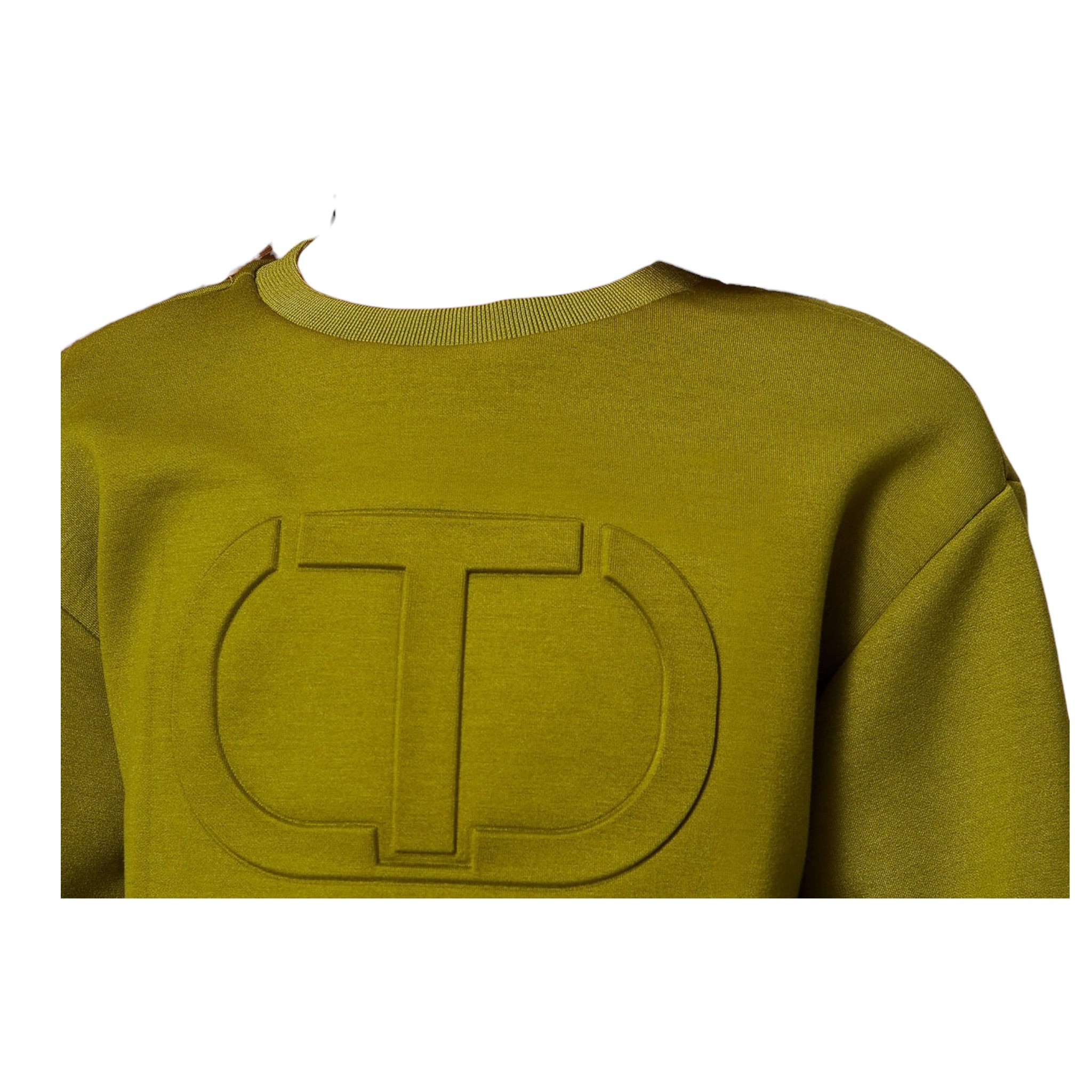 Twinset Maglia tinta unita con Borchie Verde per Bambina 252GJ205MXX VERDE TWINSET 