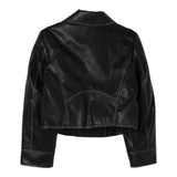 Twinset Giubbino Ecopelle Modello Chiodo tinta unita Nero per Bambina 252GJ2080 NERO TWINSET 