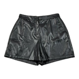 Twinset Short In Ecopelle tinta unita Nero per Bambina 252GJ2093X NERO TWINSET 