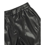 Twinset Short In Ecopelle tinta unita Nero per Bambina 252GJ2093XX NERO TWINSET 