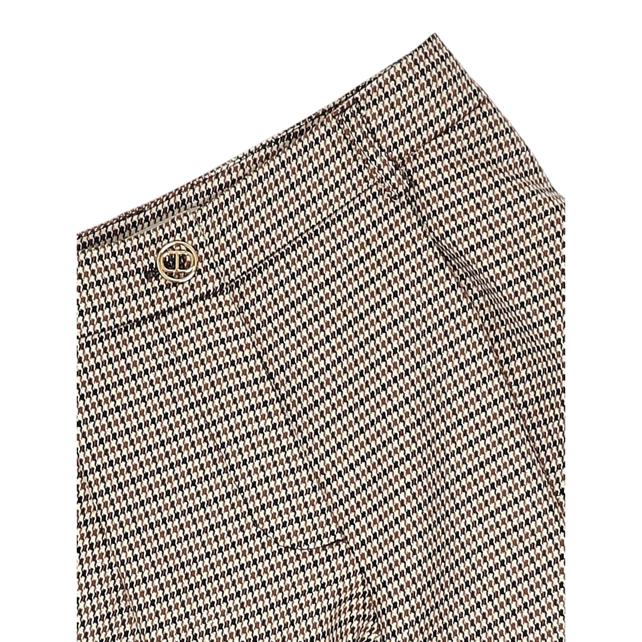 Twinset Short tinta unita con Microfantasia Beige per Bambina 252GJ2103X BEIGE TWINSET 