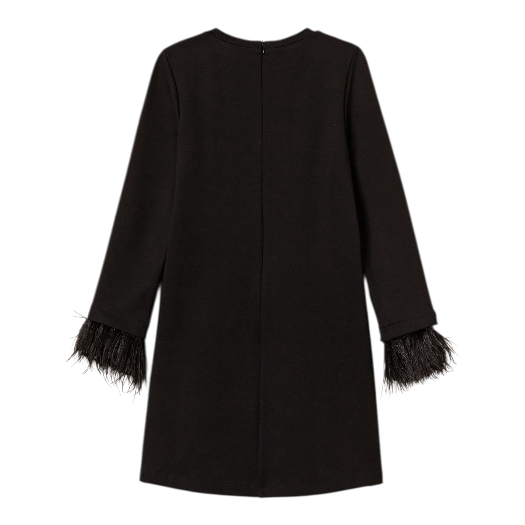 Twinset Abito tinta unita con Polsini Rimovibili Nero per Bambina 252GJ2111 NERO TWINSET 