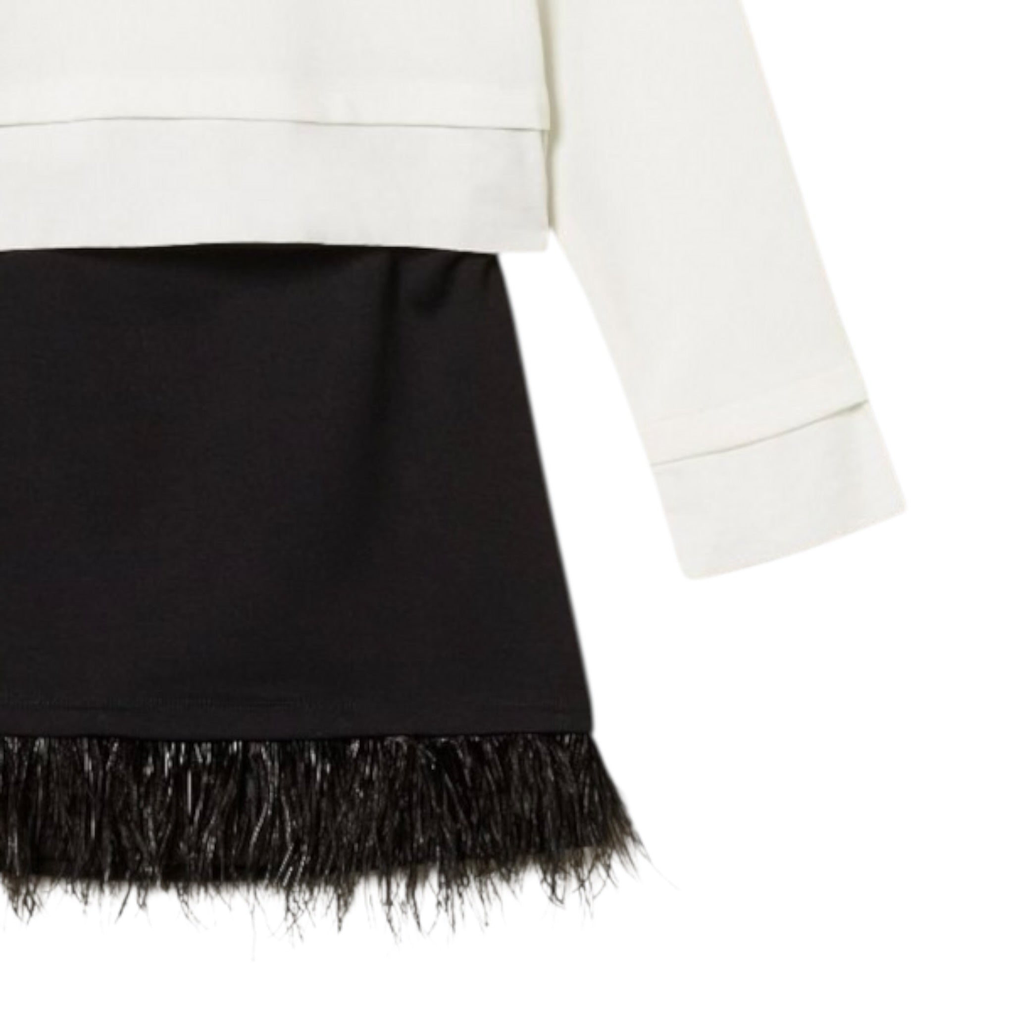 Twinset Completo 2Pz Bicolore Gonna-Felpa Bianco/Nero per Bambina 252GJ2112 BIANCO/NERO TWINSET 