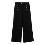 Twinset Pantalone tinta unita con Bottoni Nero per Bambina 252GJ2113 NERO TWINSET 
