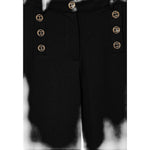 Twinset Pantalone tinta unita con Bottoni Nero per Bambina 252GJ2113 NERO TWINSET 