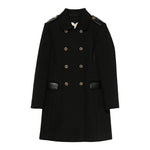 Twinset Cappotto tinta unita Doppiopetto Nero per Bambina 252GJ2150 NERO TWINSET 