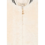 Twinset Giubbino tinta unita con Pelliccia E Zip Panna per Bambina 252GJ2170X PANNA TWINSET 