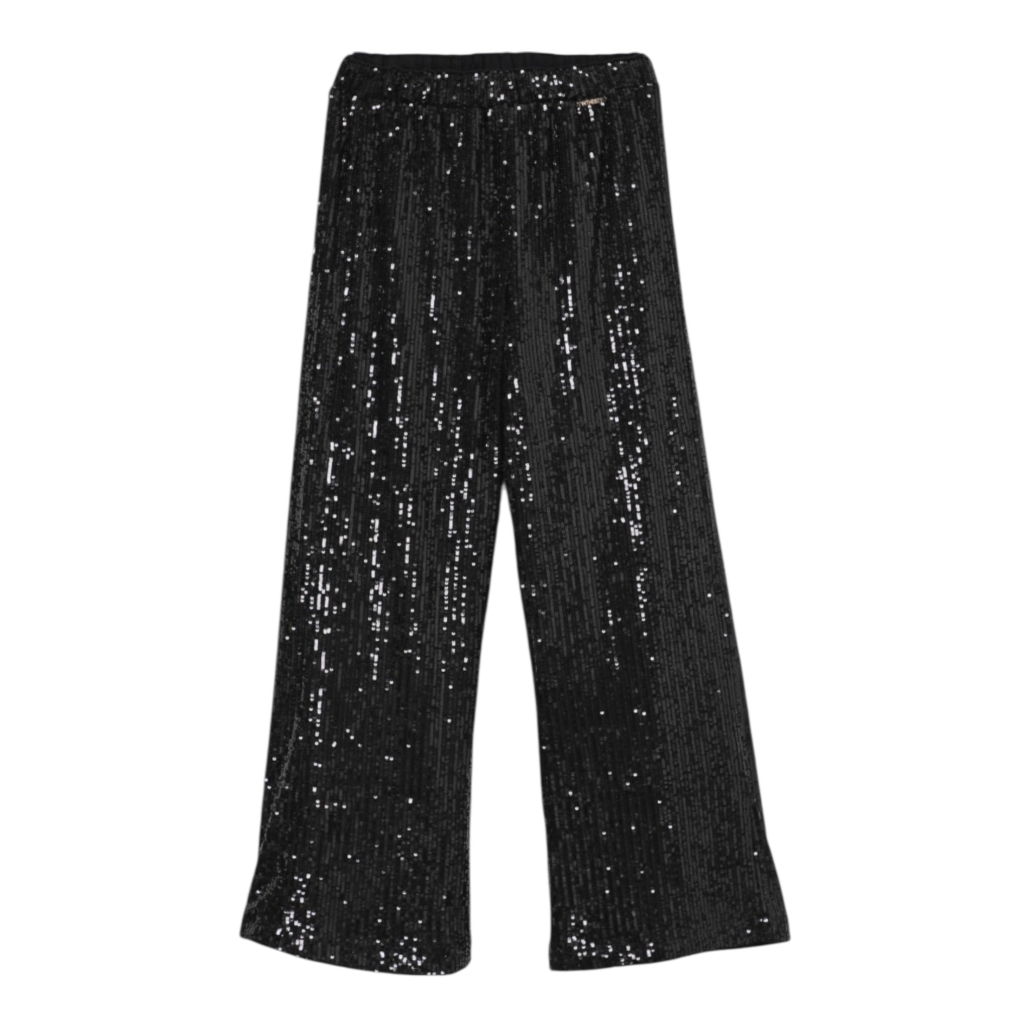 Twinset Pantalone tinta unita con Paillettes Nero per Bambina 252GJ2232X NERO TWINSET 