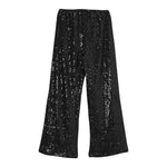 Twinset Pantalone tinta unita con Paillettes Nero per Bambina 252GJ2232X NERO TWINSET 