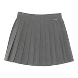Twinset Gonna tinta unita con Logo Grigio per Bambina 252GJ2271X GRIGIO TWINSET 