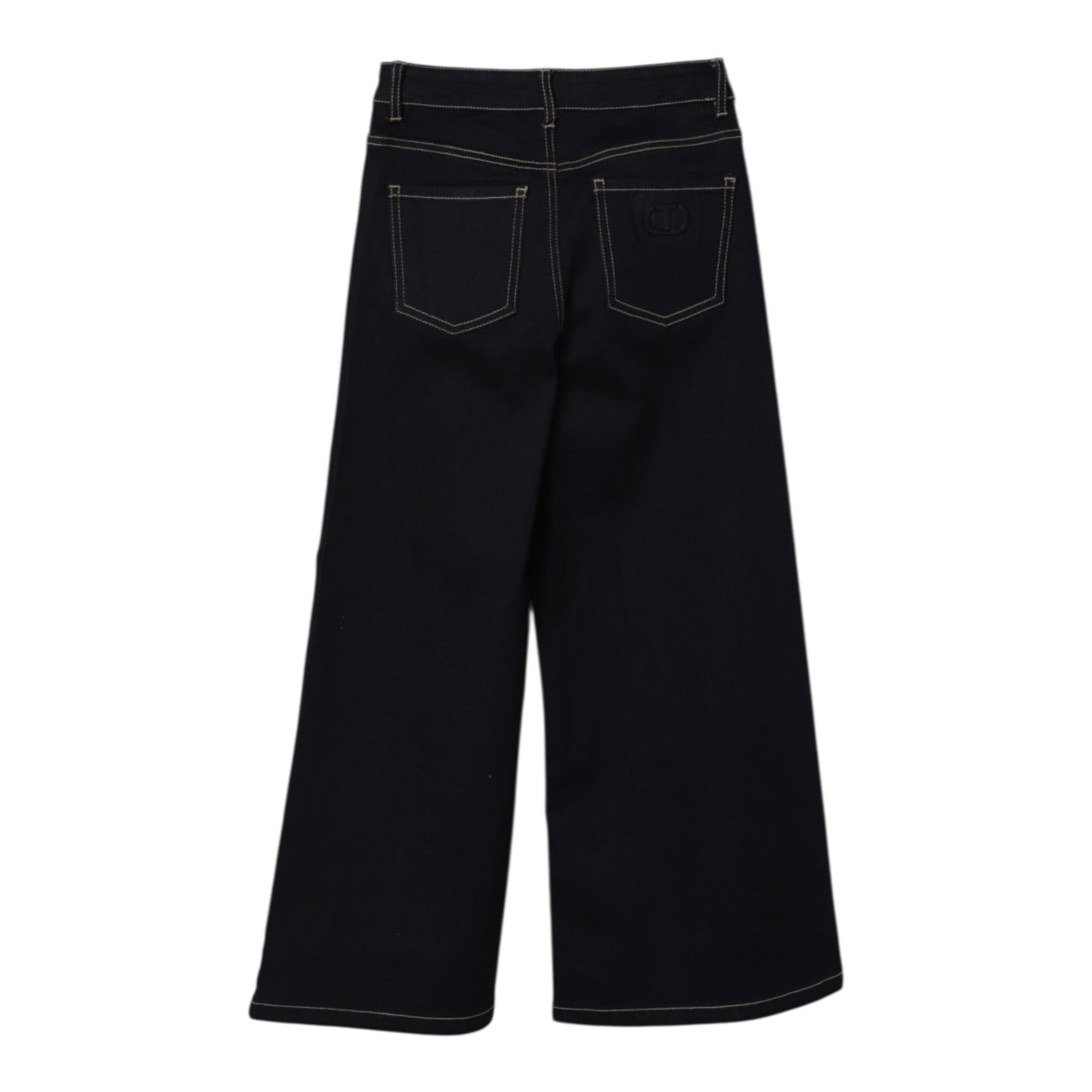 Twinset Jeans tinta unita Modello A Palazzo Blu per Bambina 252GJ2280 BLU TWINSET 