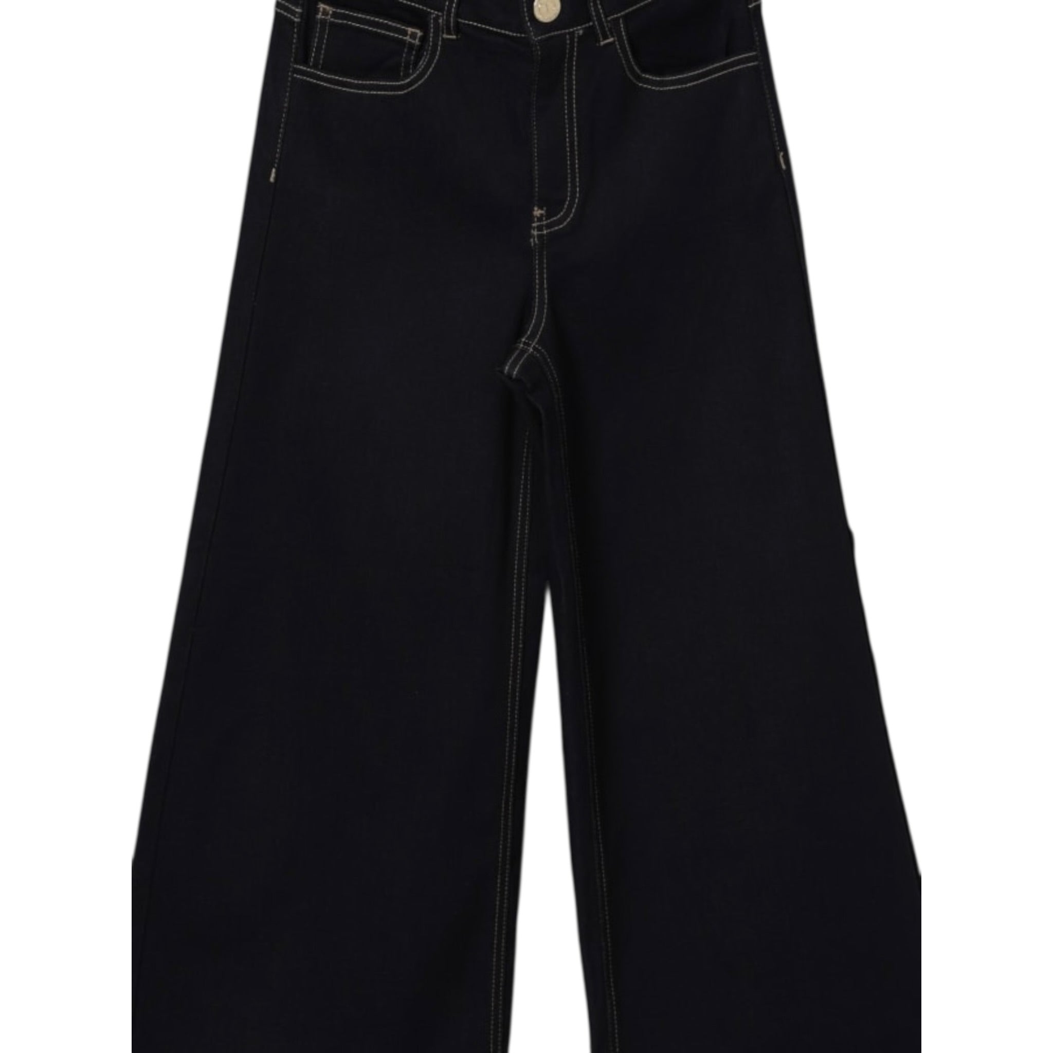 Twinset Jeans tinta unita Modello A Palazzo Blu per Bambina 252GJ2280 BLU TWINSET 
