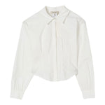 Twinset Camicia Manica Lunga tinta unita Modello Crop Bianco per Bambina 252GJ2300 BIANCO TWINSET 