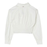 Twinset Camicia Manica Lunga tinta unita Modello Crop Bianco per Bambina 252GJ2300 BIANCO TWINSET 