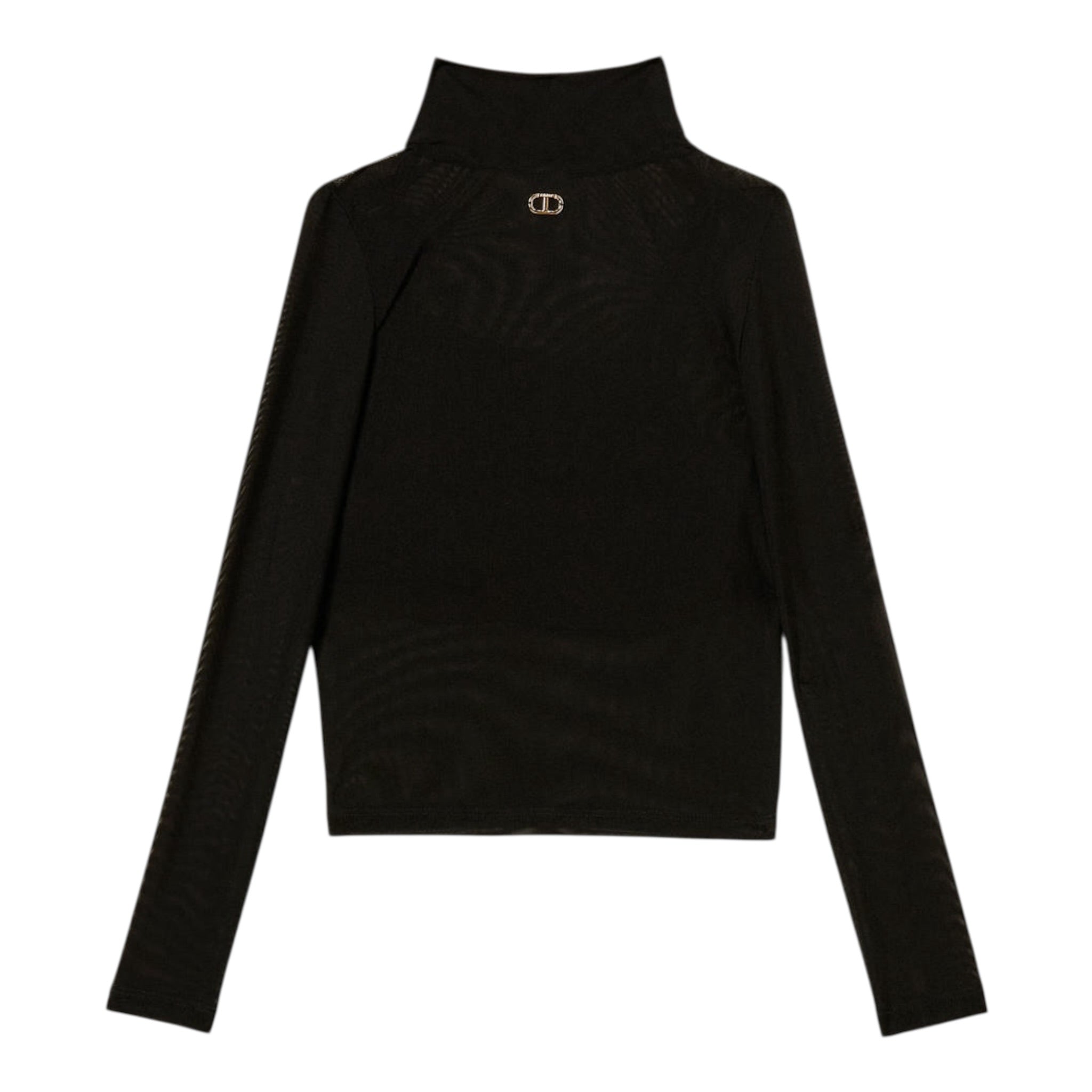 Twinset Shirt Velata tinta unita con Top Nero per Bambina 252GJ2310X NERO TWINSET 