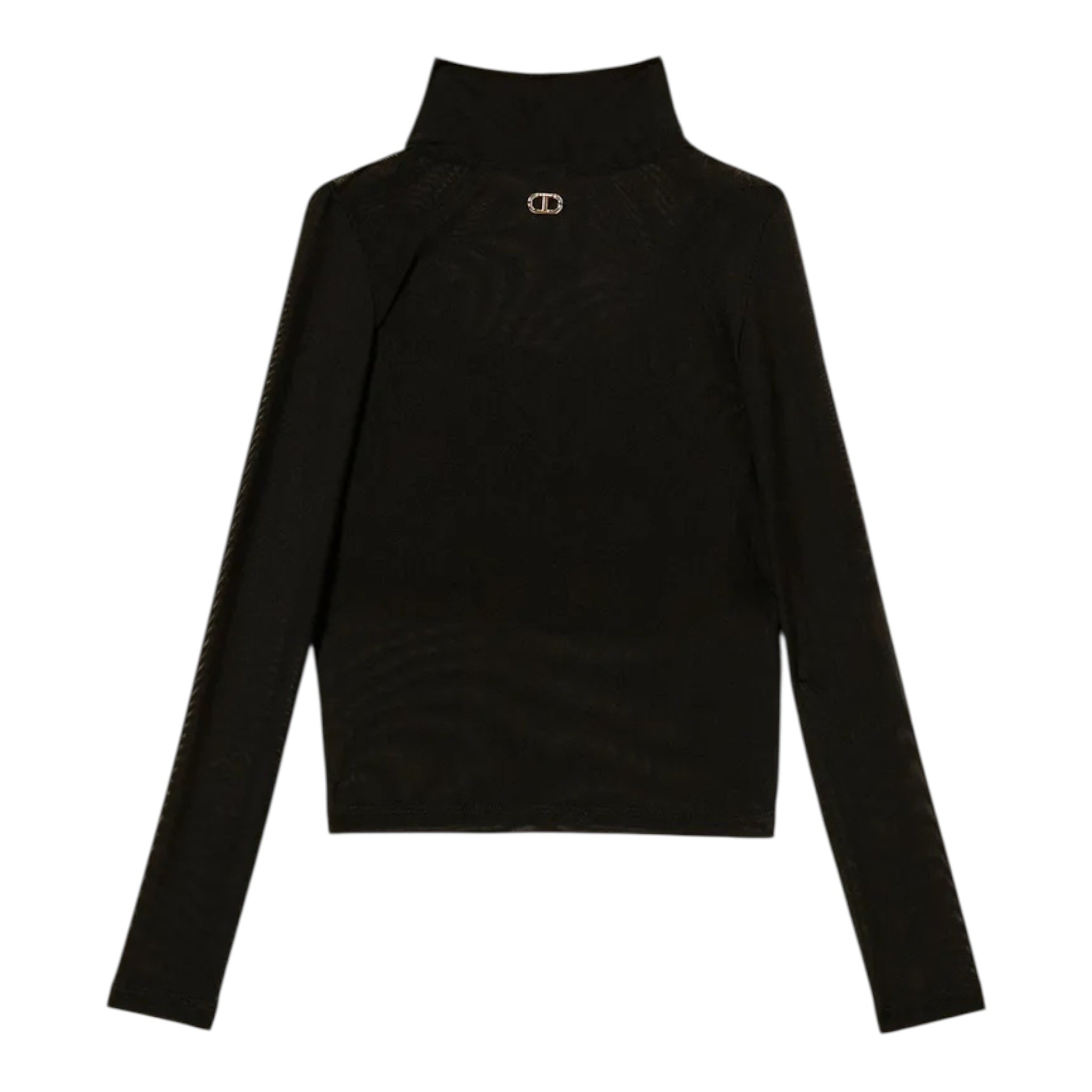 Twinset Shirt Velata tinta unita con Top Nero per Bambina 252GJ2310XX NERO TWINSET 