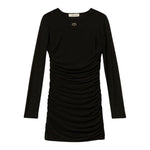 Twinset Abito Manica Lunga tinta unita Nero per Bambina 252GJ2312 NERO TWINSET 