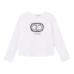 Twinset Shirt tinta unita con Stampa Bianco per Bambina 252GJ2320 BIANCO TWINSET 