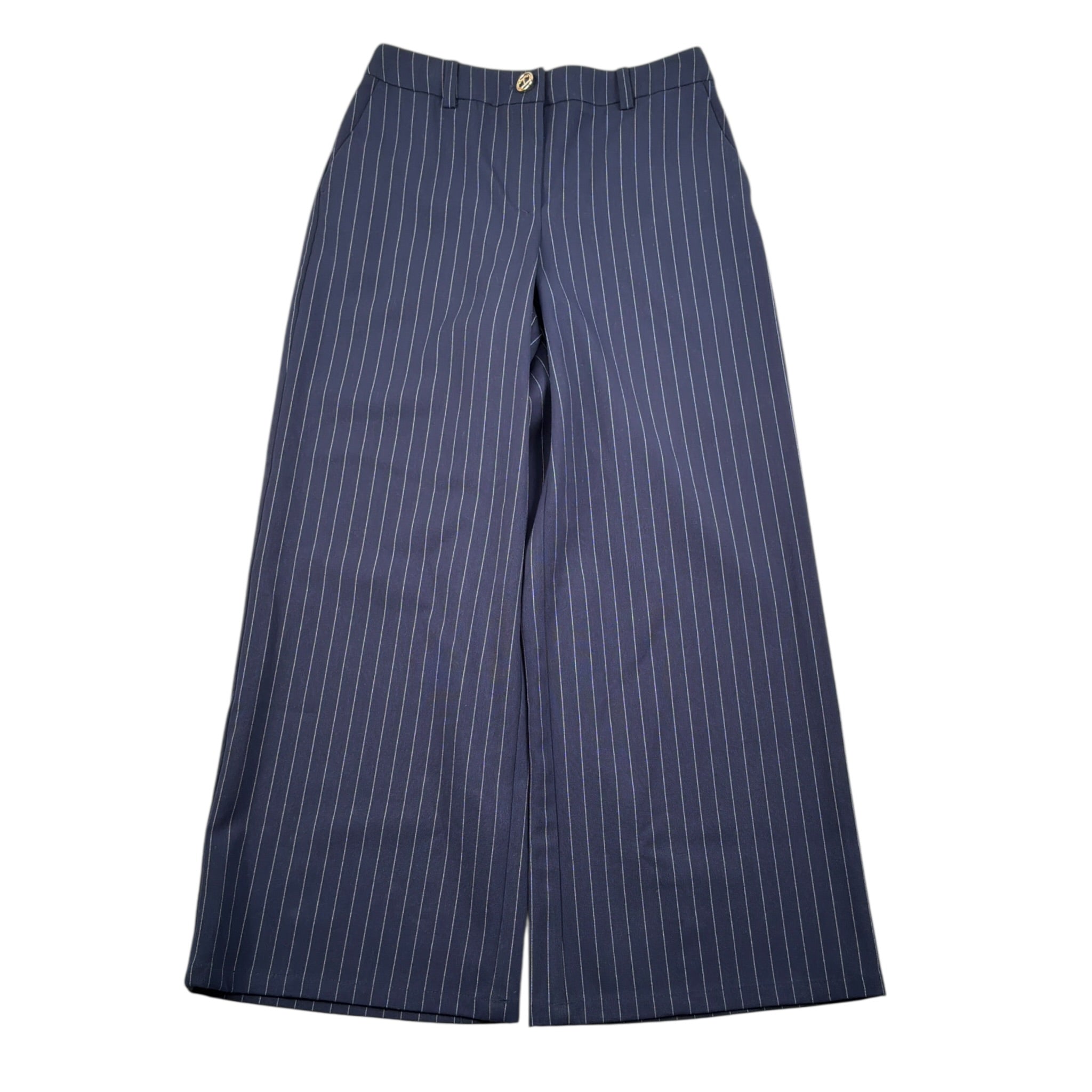 Twinset Pantalone tinta unita con Fantasia A Righe Blu per Bambina 252GJ2542 BLU TWINSET 