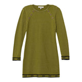 Twinset Abito Manica Lunga tinta unita con Logo Verde per Bambina 252GJ3014XX VERDE TWINSET 