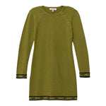 Twinset Abito Manica Lunga tinta unita con Logo Verde per Bambina 252GJ3014XXX VERDE TWINSET 