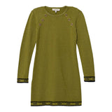 Twinset Abito Manica Lunga tinta unita con Logo Verde per Bambina 252GJ3014XXX VERDE TWINSET 