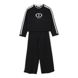 Twinset Completo 2Pz Maglia-Pantalone tinta unita Nero per Bambina 252GJ301AXX NERO TWINSET 