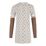 Twinset Abito Mezza Manica con Maniche Removibili Panna per Bambina 252GJ3020 PANNA TWINSET 