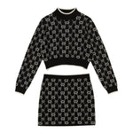 Twinset Completo 2 Pezzi Maglia-Gonna Nero per Bambina 252GJ3022 NERO TWINSET 