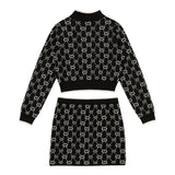 Twinset Completo 2 Pezzi Maglia-Gonna Nero per Bambina 252GJ3022 NERO TWINSET 