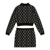 Twinset Completo 2 Pezzi Maglia-Gonna Nero per Bambina 252GJ3022XXX NERO TWINSET 
