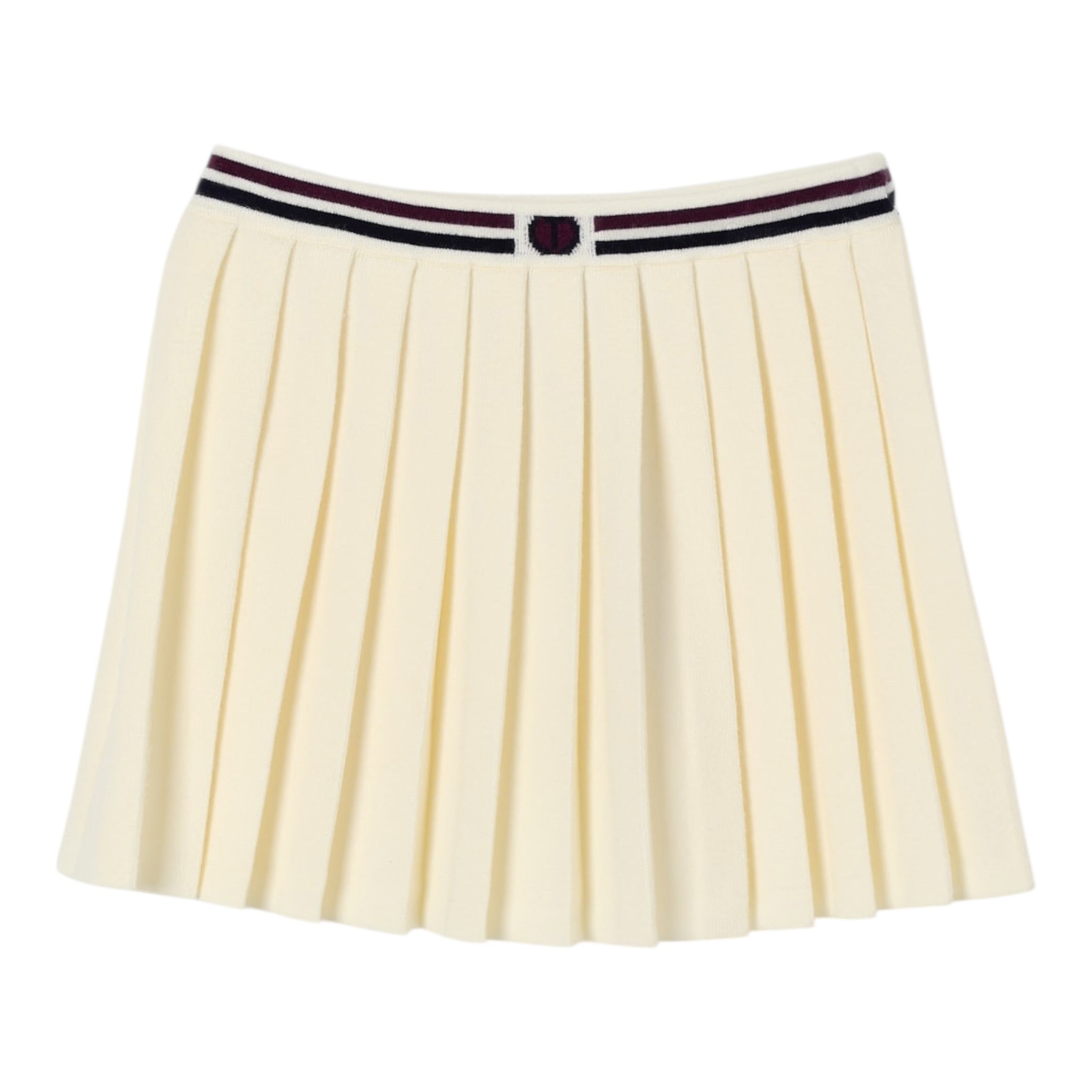 Twinset Gonna tinta unita con Logo Panna per Bambina 252GJ3034 PANNA TWINSET 