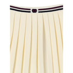 Twinset Gonna tinta unita con Logo Panna per Bambina 252GJ3034 PANNA TWINSET 