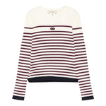 Twinset Maglia tinta unita con Fantasia A Righe Panna per Bambina 252GJ3035 PANNA TWINSET 