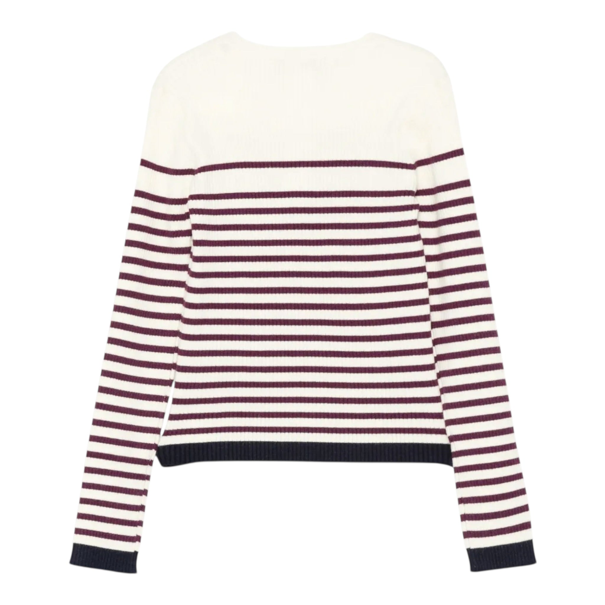 Twinset Maglia tinta unita con Fantasia A Righe Panna per Bambina 252GJ3035 PANNA TWINSET 
