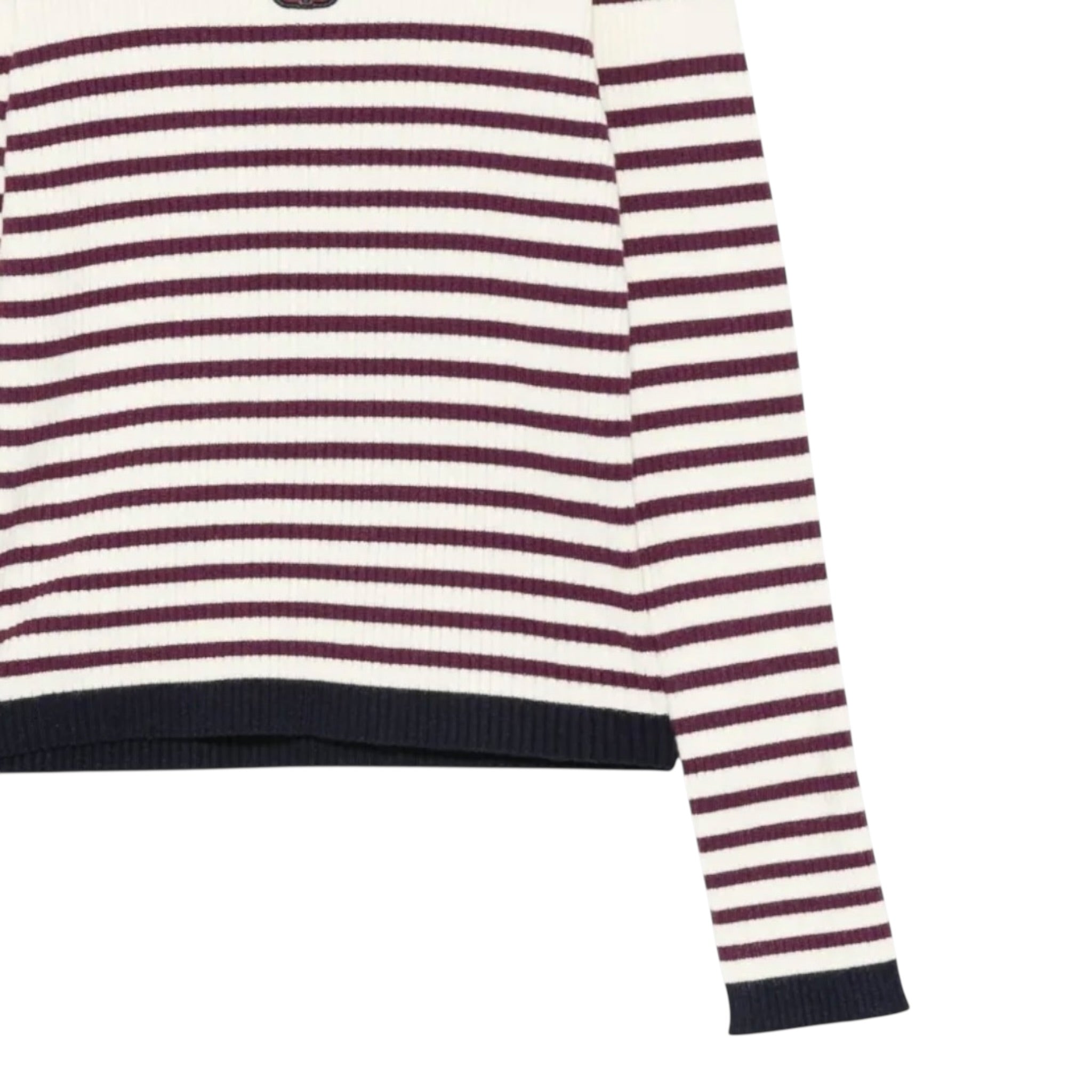 Twinset Maglia tinta unita con Fantasia A Righe Panna per Bambina 252GJ3035 PANNA TWINSET 