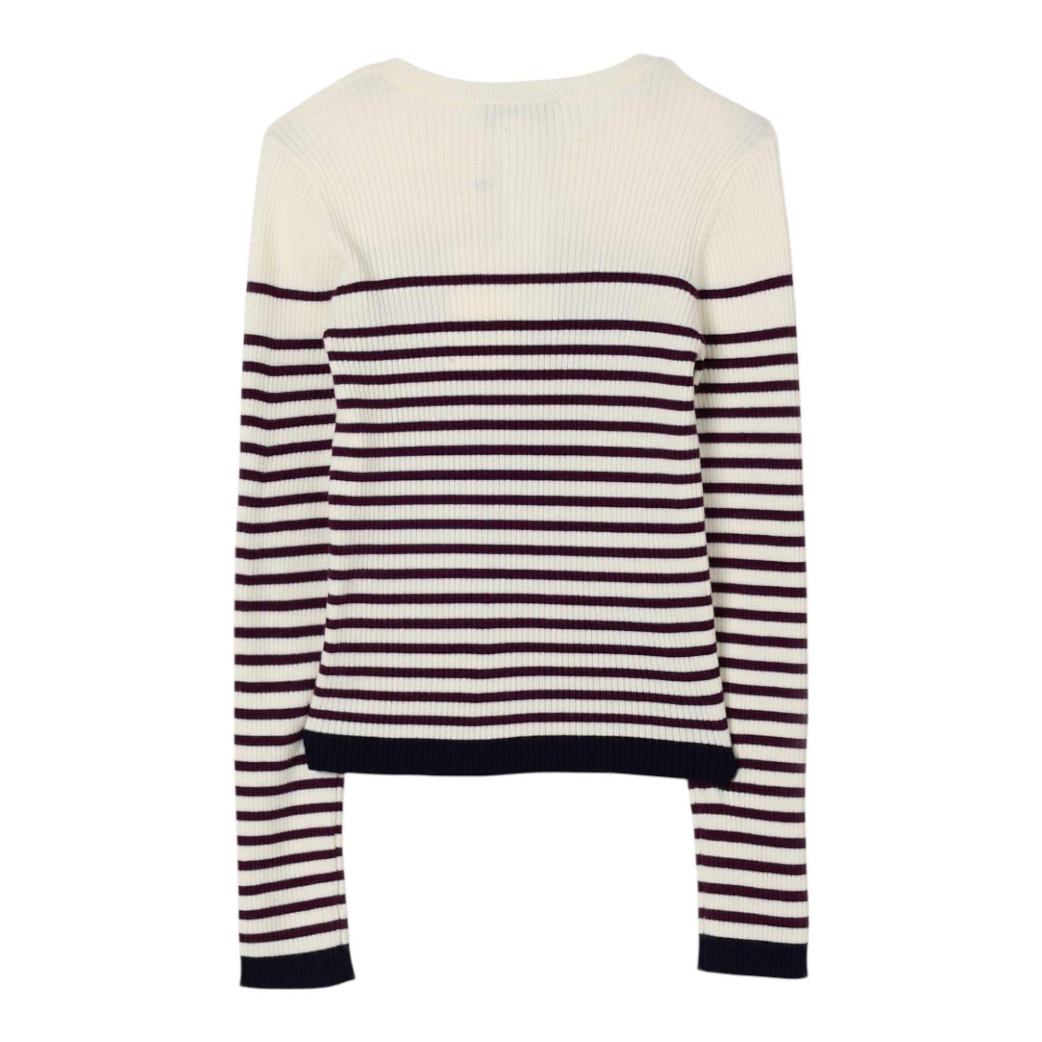 Twinset Maglia tinta unita con Fantasia A Righe Panna per Bambina 252GJ3035X PANNA TWINSET 