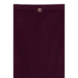 Twinset Gonna tinta unita A Costine Vinaccia per Bambina 252GJ3041 VINACCIA TWINSET 