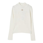 Twinset Maglia Mezzo Collo tinta unita Bianco per Bambina 252GJ3042 BIANCO TWINSET 