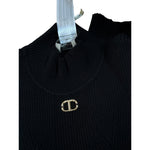 Twinset Maglia Mezzo Collo tinta unita Nero per Bambina 252GJ3042X NERO TWINSET 