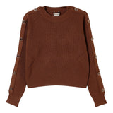 Twinset Maglia tinta unita Mezzo Collo Cammello per Bambina 252GJ3061XX CAMMELLO TWINSET 