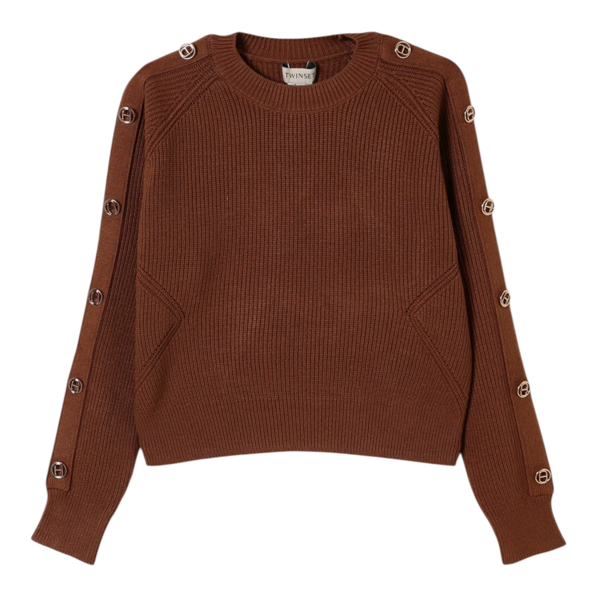 Twinset Maglia tinta unita Mezzo Collo Cammello per Bambina 252GJ3061XX CAMMELLO TWINSET 